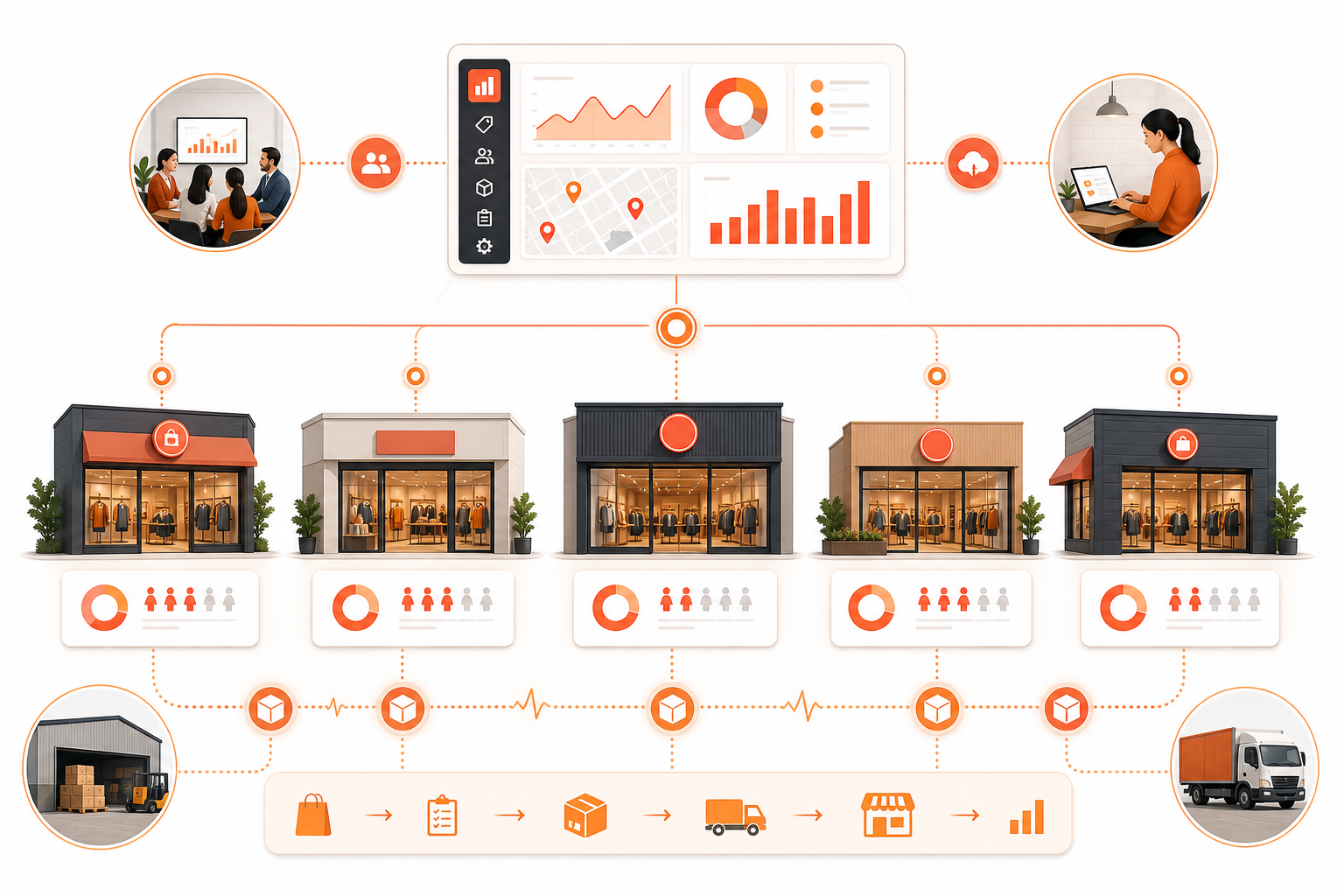Retail workflow diagram